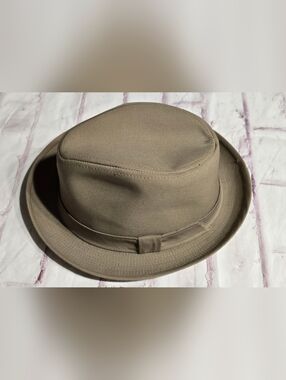 Classic Taupe Bucket Fedora Hat
